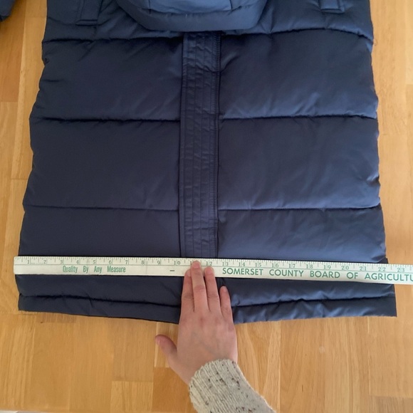 Dualist Stella Coat Womens T1 Navy Hooded Long Puffer Parka Synthetic Insulated - Picture 13 of 16